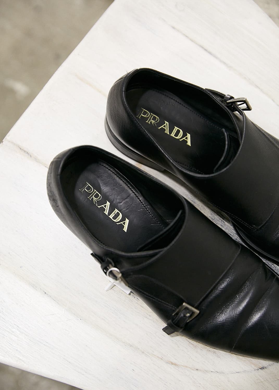 Saffiano Leather Double Monk Strap Shoes 상품이미지4