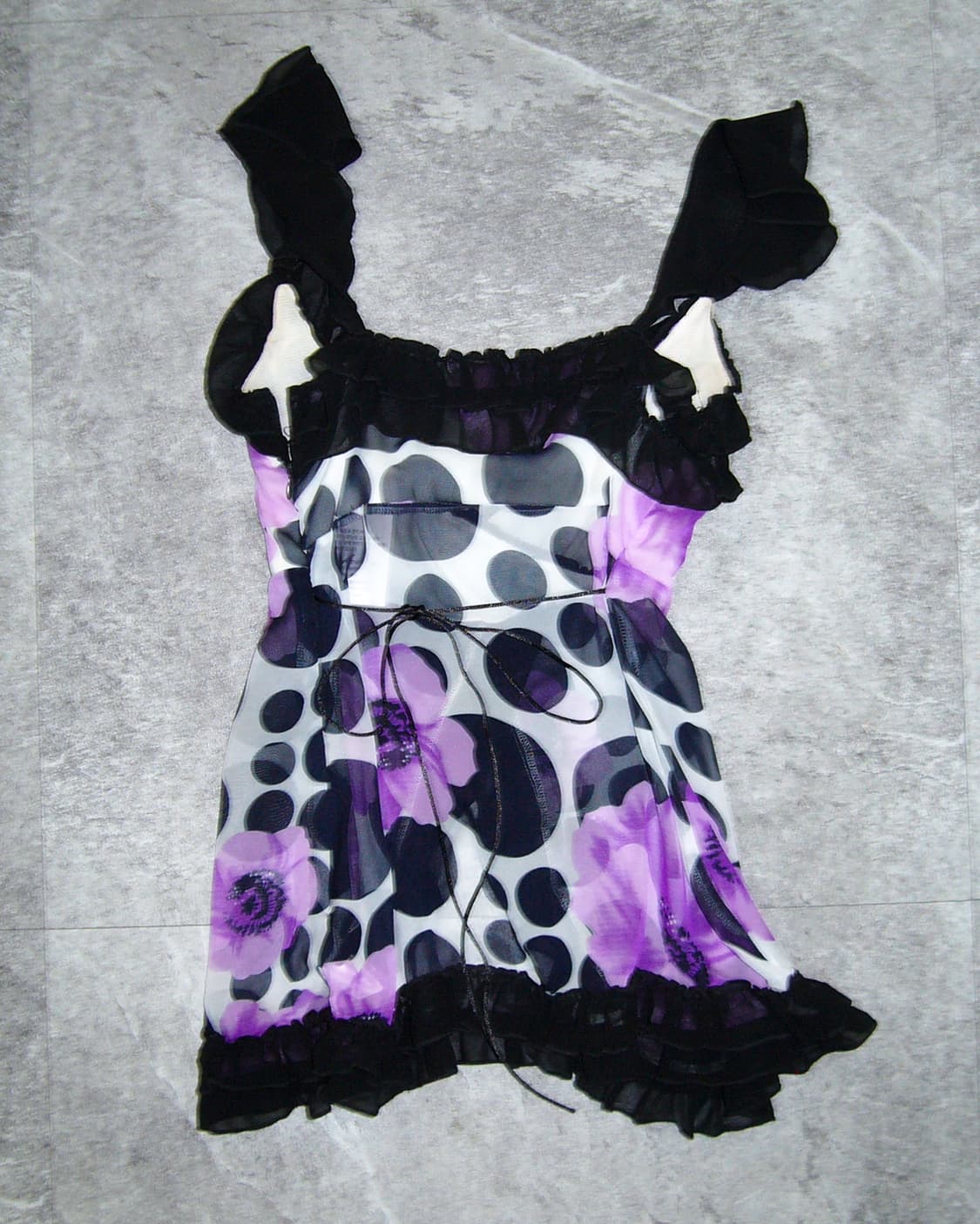 Flower Dots Sleeveless Top 상품이미지2