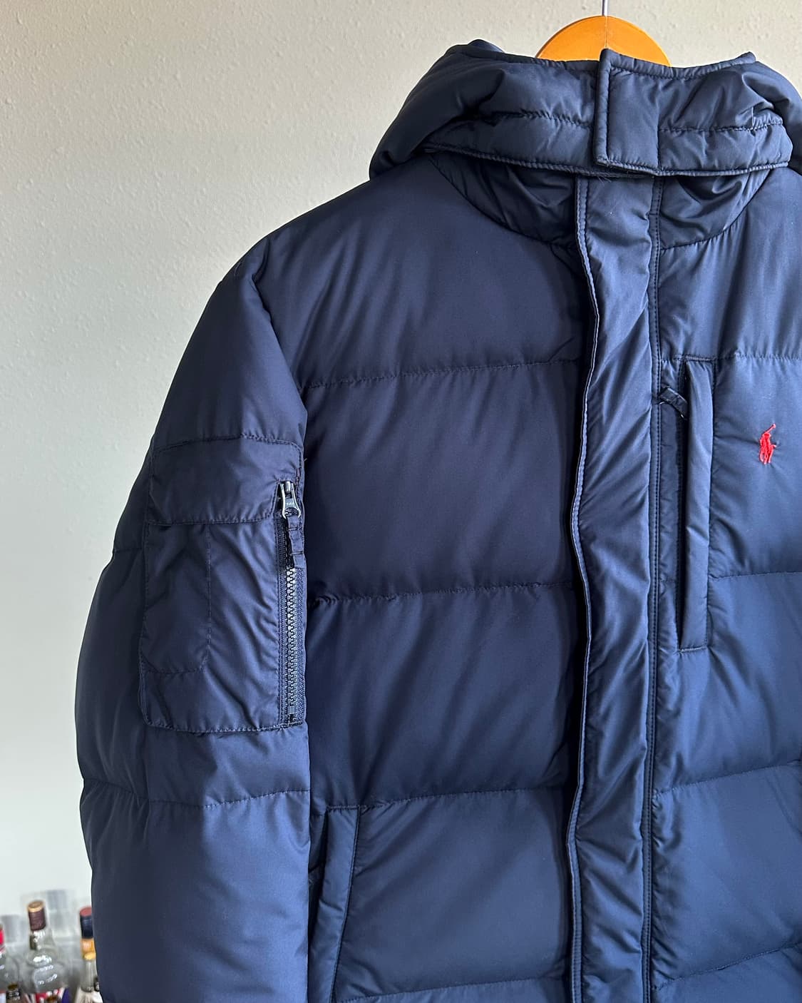 [M-L]폴로 랄프로렌 네이비 다운 패딩 상품이미지3