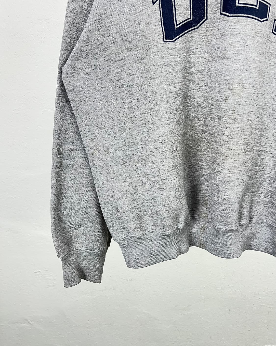 90s 러셀 애슬레틱 라이트 그레이 어바인 컬리지 크루넥 스웨트 셔츠 상품이미지4