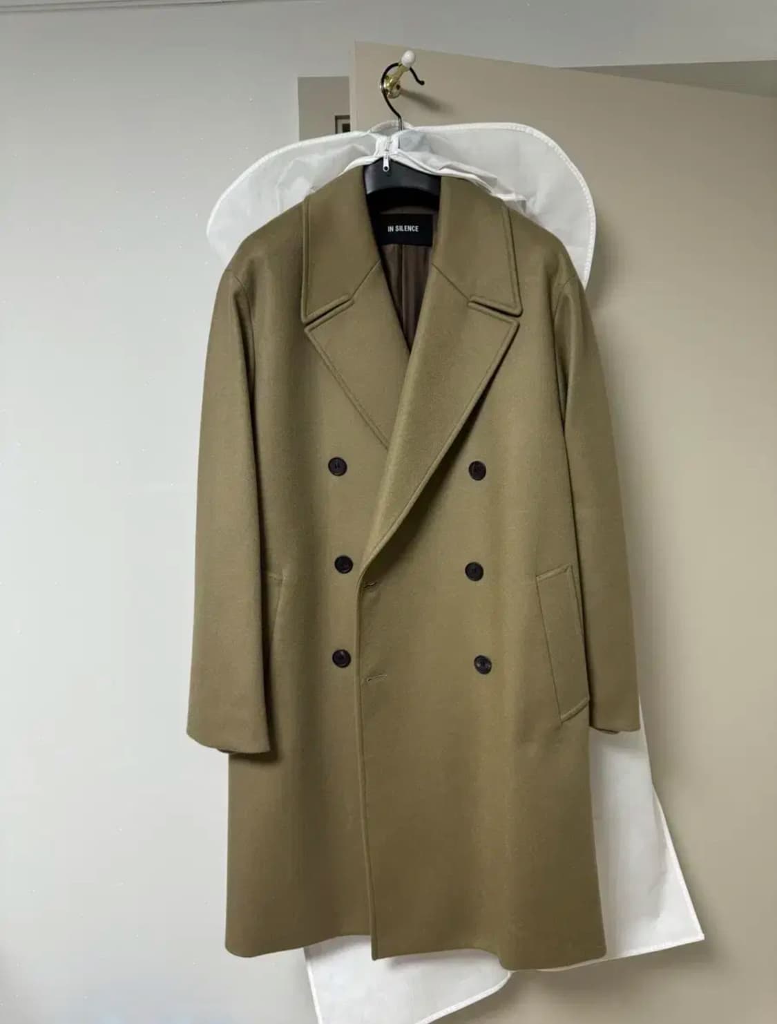 새상품 상태) 인사일런스 캐시미어 더블코트 카앨M 상품이미지1