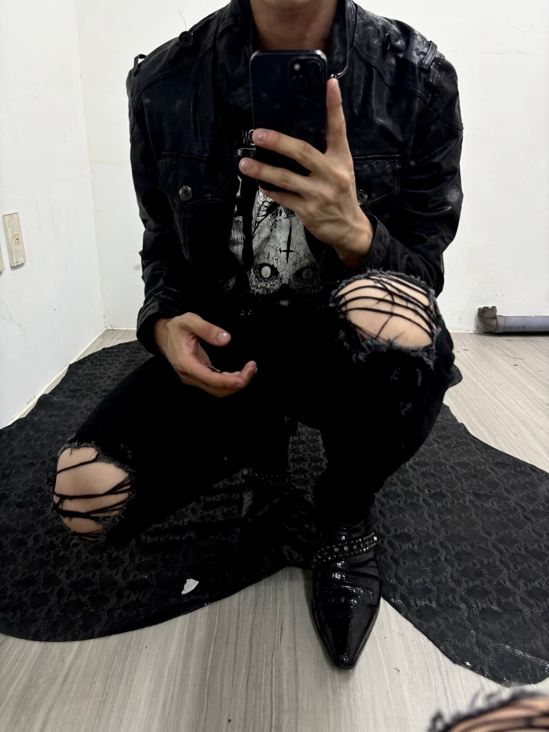 “Vintage” 00’s Skull&Snake Print Washing 상품이미지6
