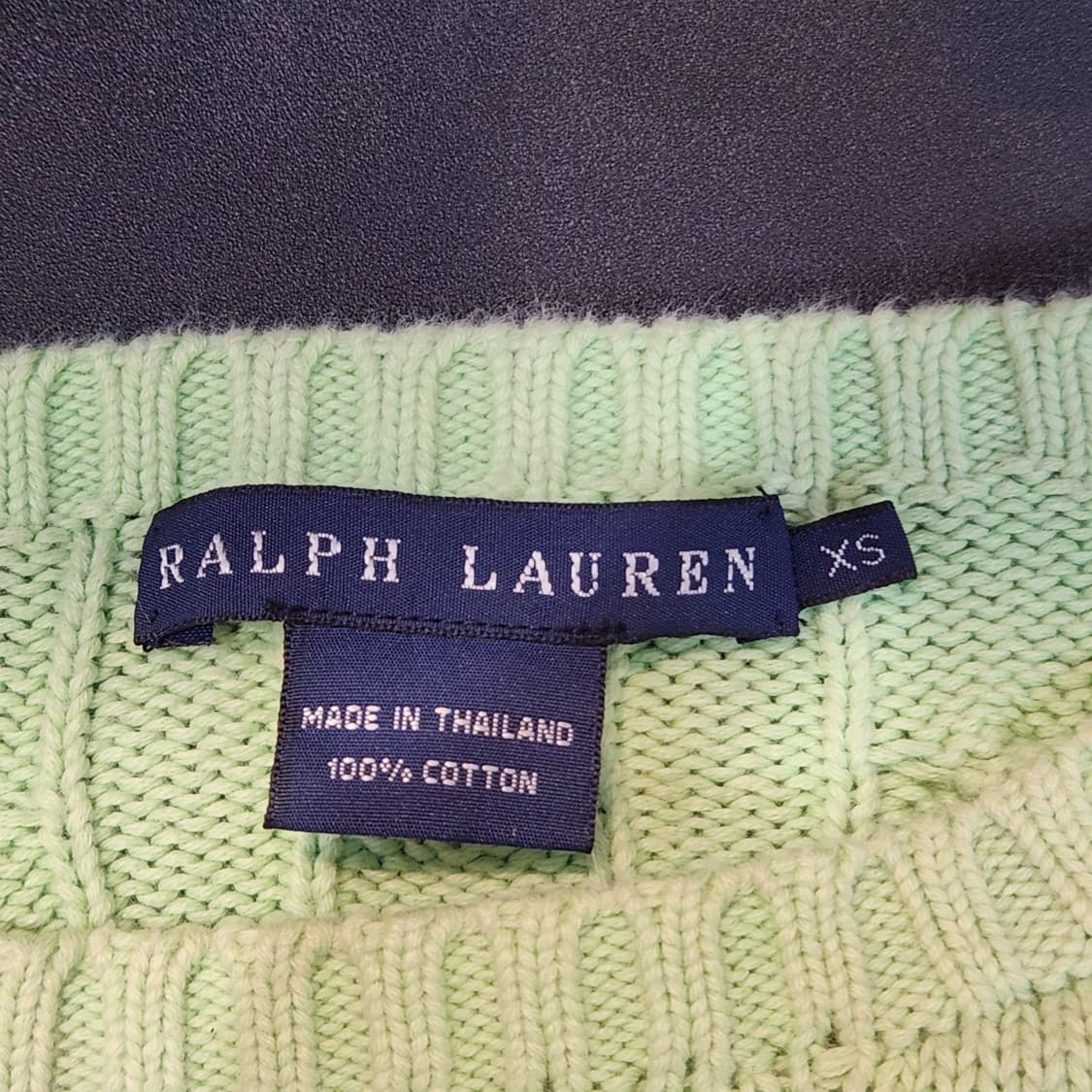 폴로 랄프로렌 그린 케이블 니트 (XS) 상품이미지3