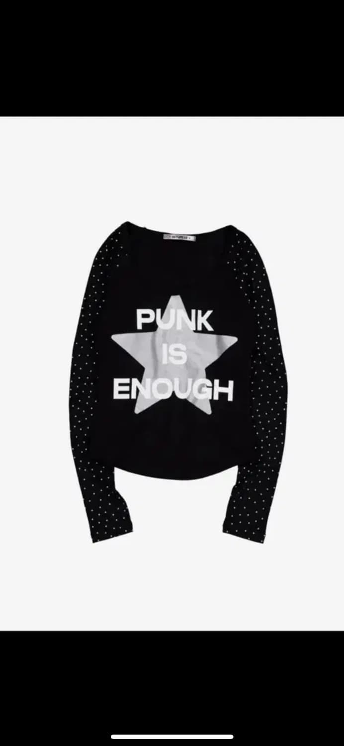 셋업이엑스이 스타 슬리브 펑크 탑 상품이미지1