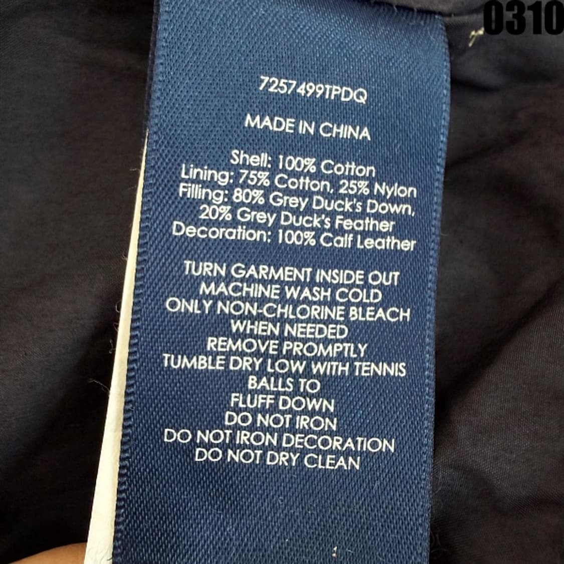 폴로 랄프로렌 네이티브 패턴 다운 패딩 자켓 L 0310 상품이미지4