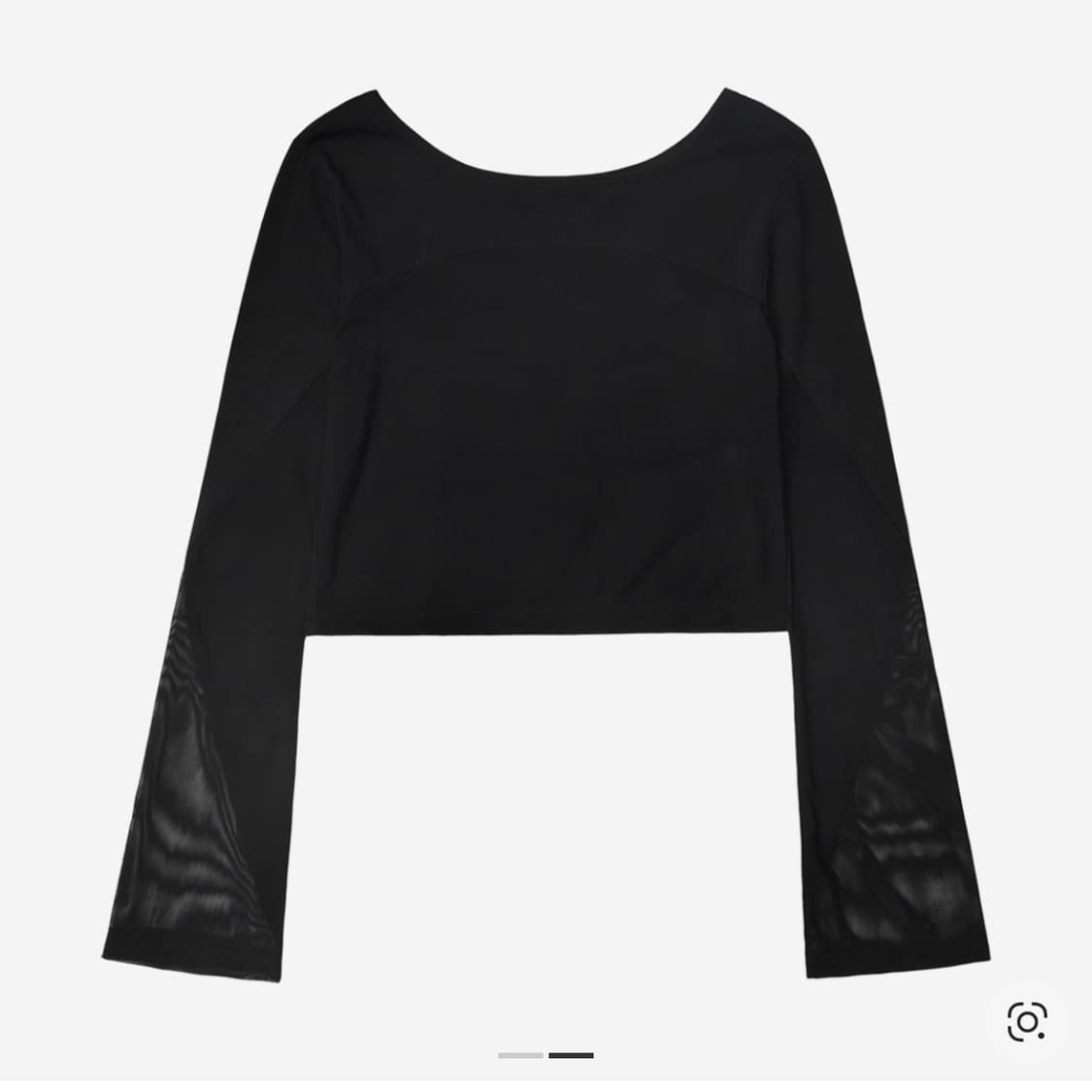 오호스 리버시블 매쉬 롱 슬리브 블랙 상품이미지2