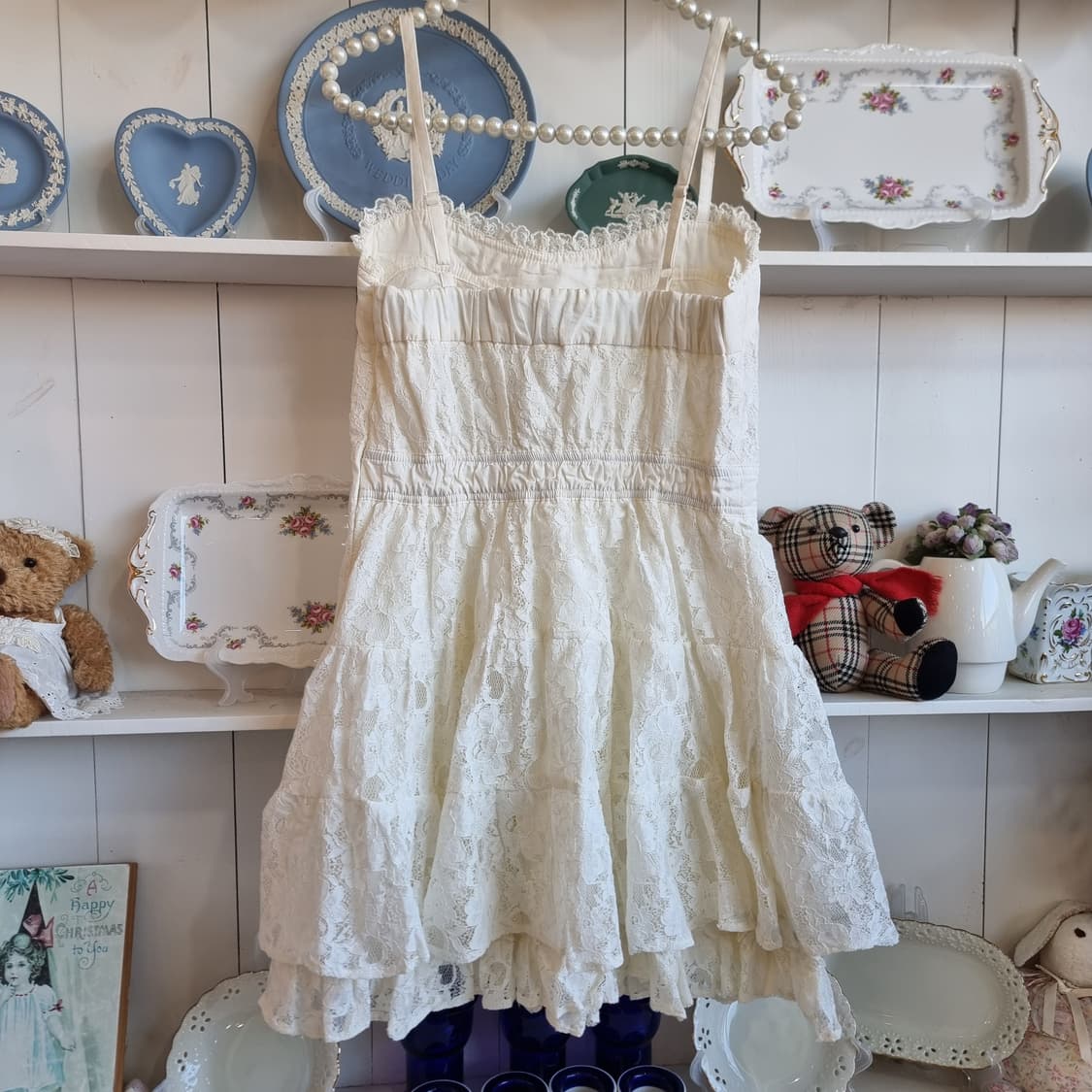 (리즈리사) Liz Lisa밀크레이스 퓨어 화이트 레이스 원피스 상품이미지8