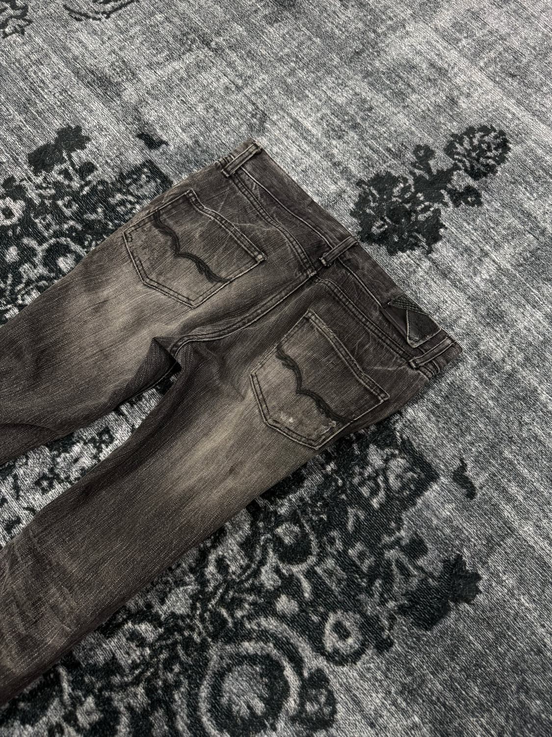 Fuga 00s damaged grey washing demim pant 상품이미지8
