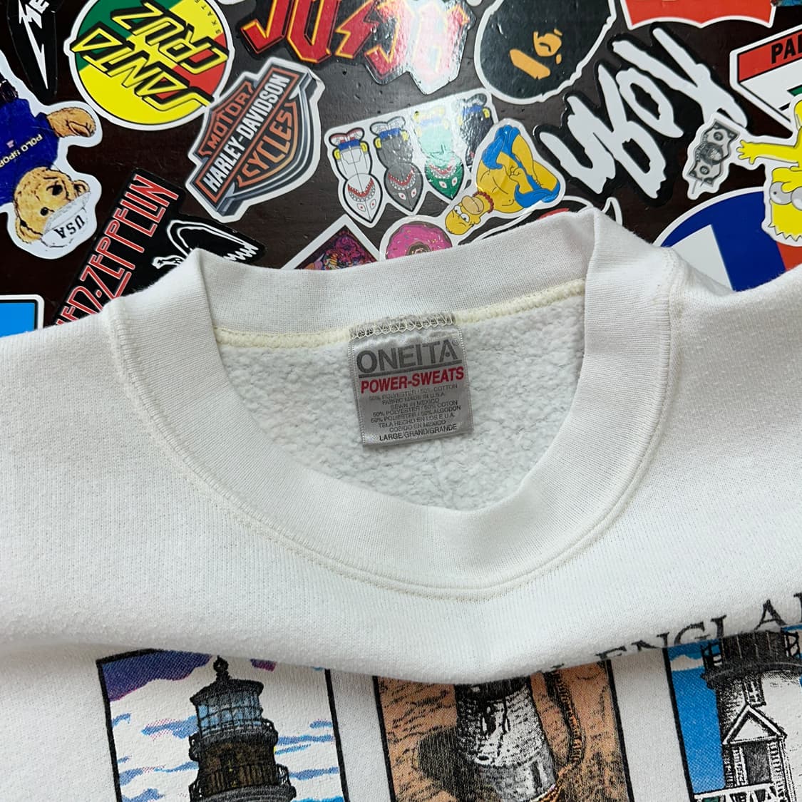 90s 오네이타 등대 빈티지 스웻셔츠 L 상품이미지7