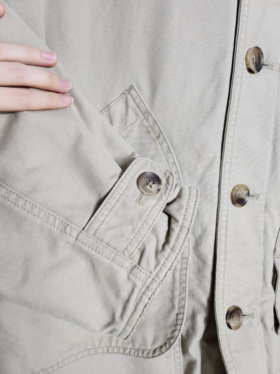 M 랜즈엔드 코듀로이 카라넥 초어 자켓 상품이미지8