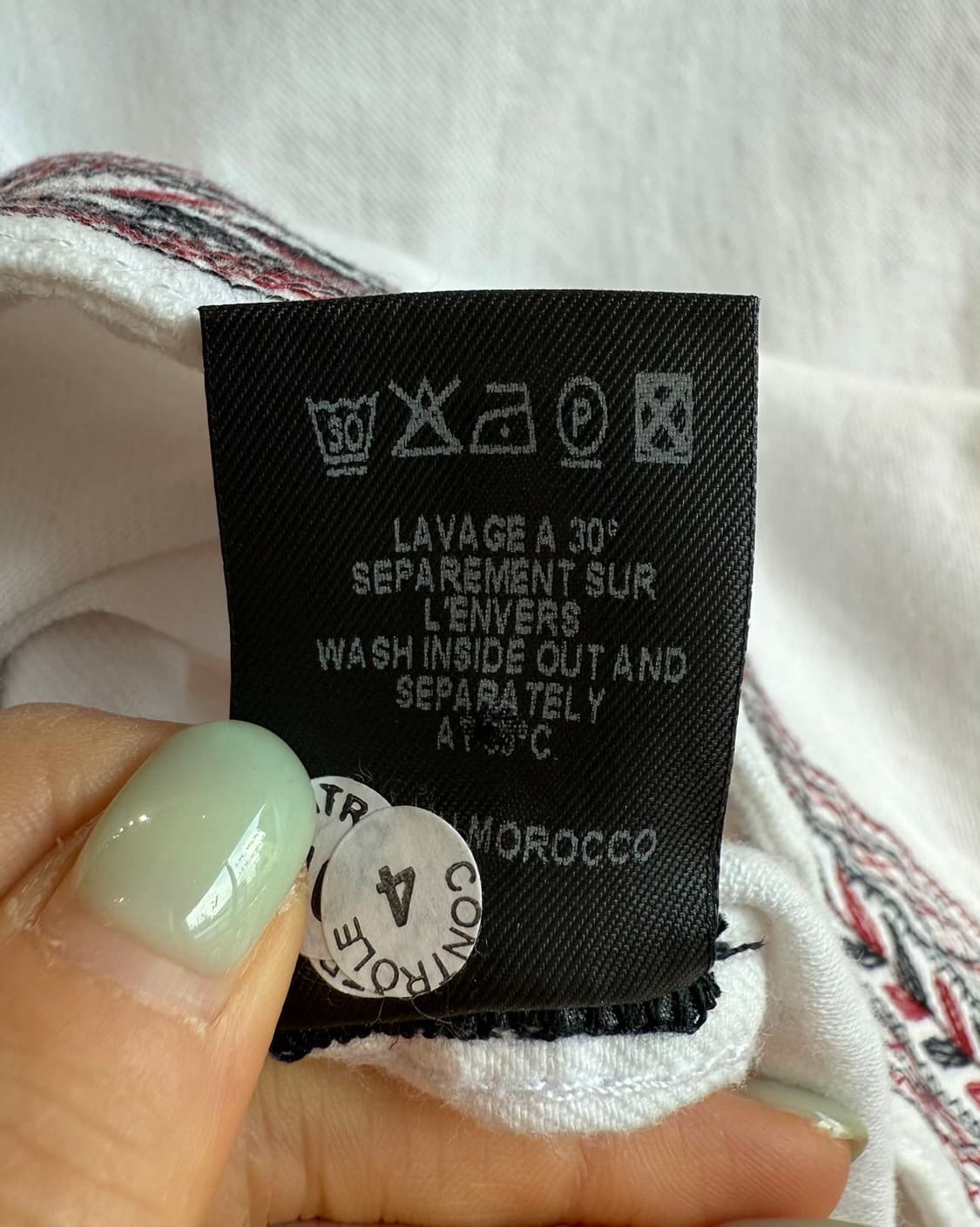 이자벨마랑 화이트 데님 자수 자켓  상품이미지10