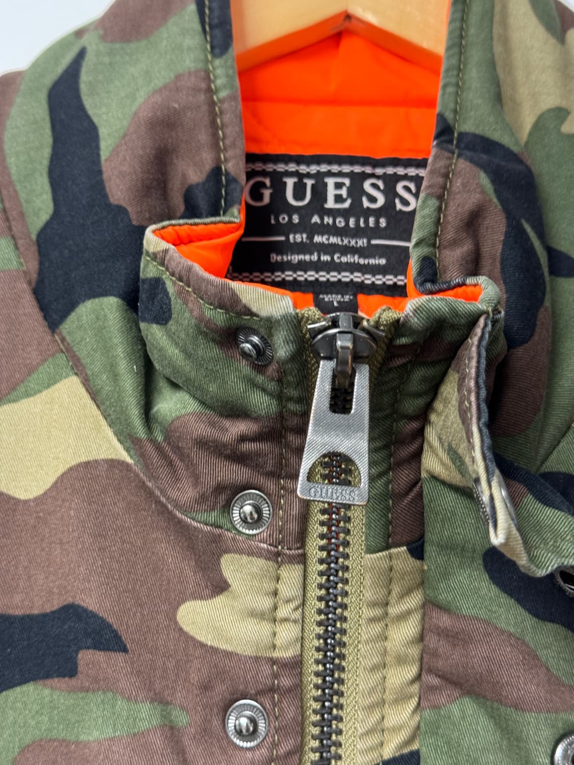 게스 리플렉티브 카모플라쥬 누빔 자켓 XXL 상품이미지5