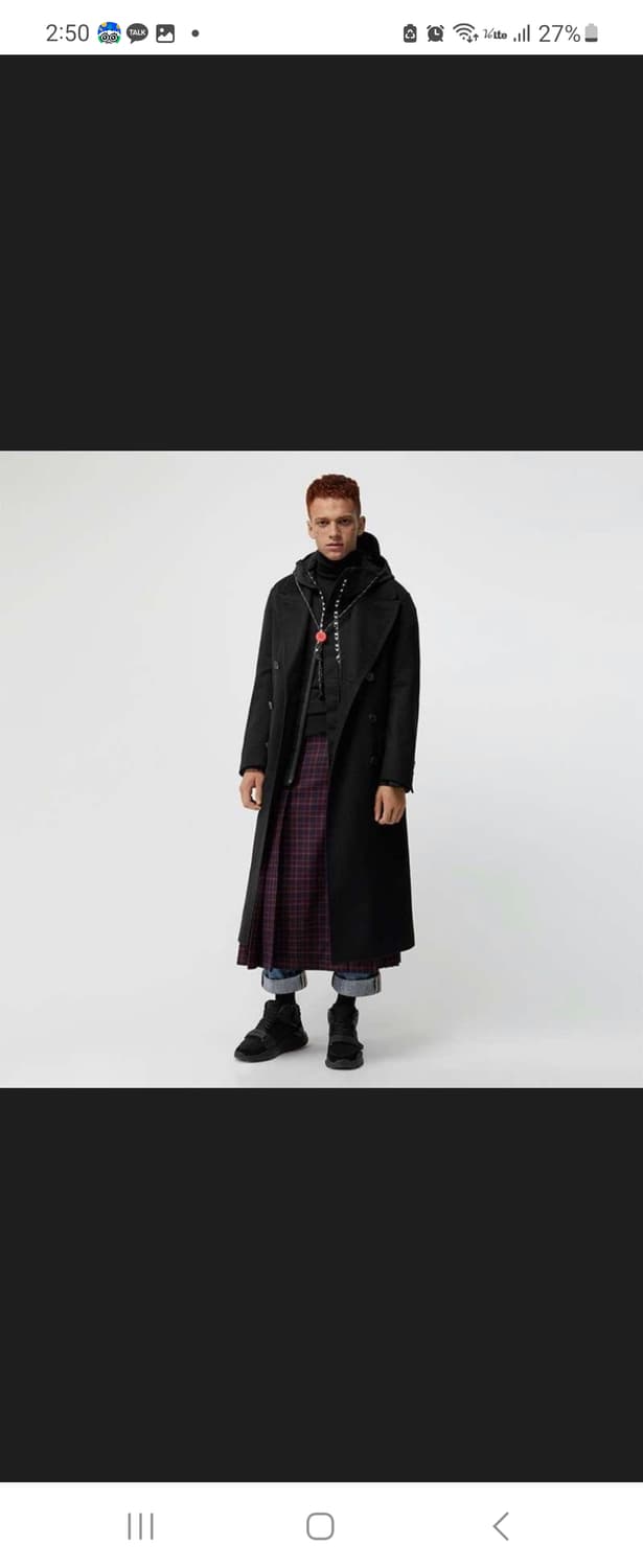 버버리 테일러드 캐시미어100% 코트 상품이미지7