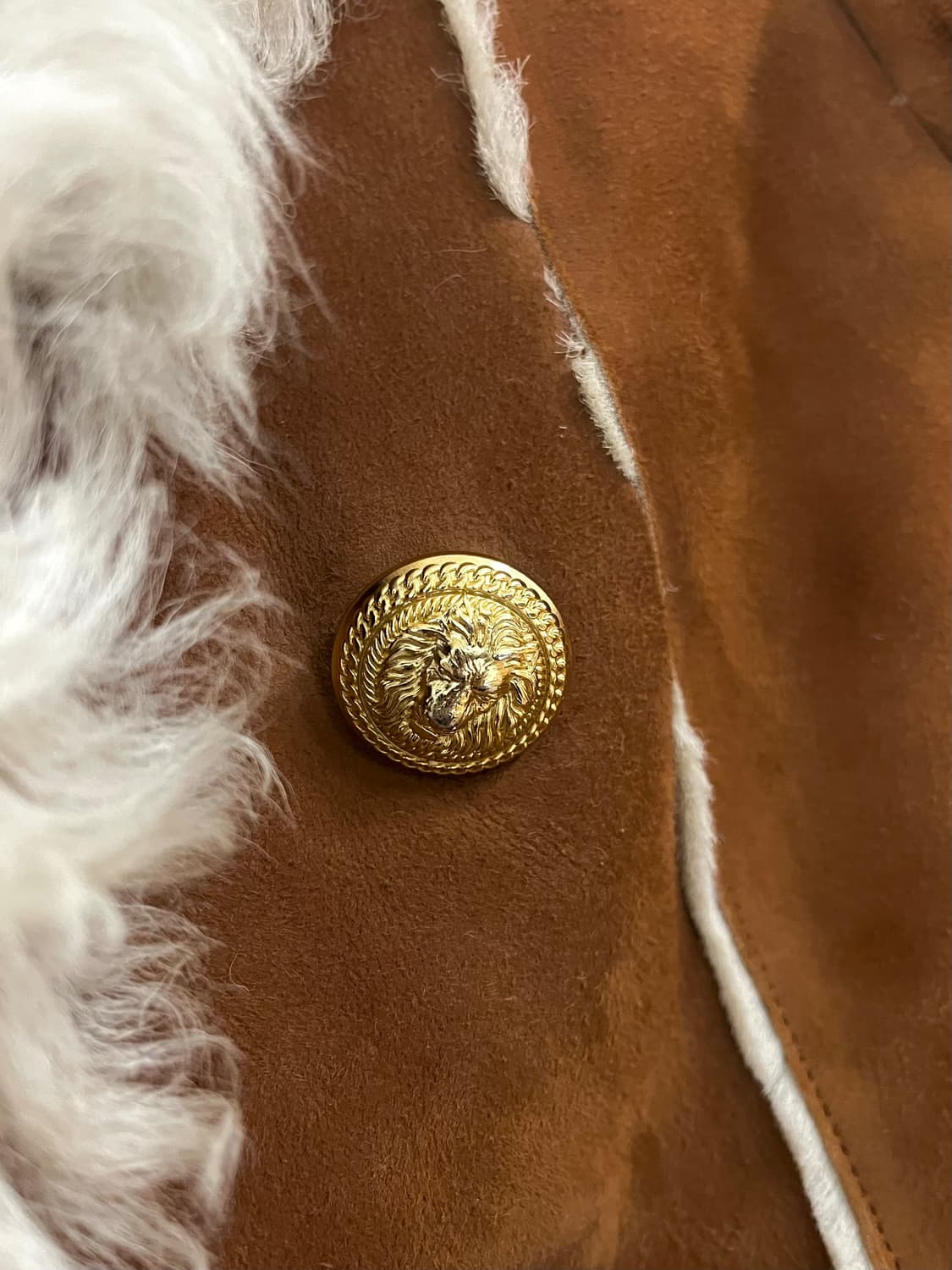 발망 2017FW 올리비에 루스테인 런웨이 램스 퍼 시어링 무스탕 자켓 상품이미지3