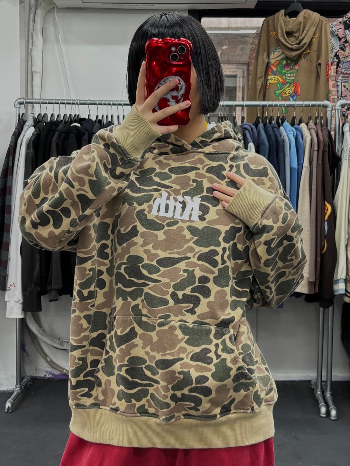Kith X Timberland 카모 후드티 상품이미지4