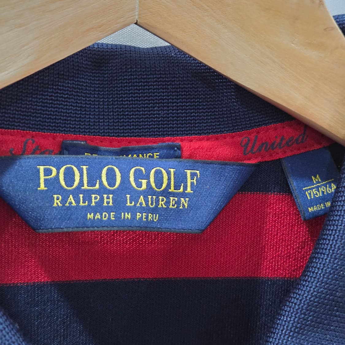 폴로랄프로렌 골프 폴리 카라 스트라이프 반팔티 M 상품이미지3