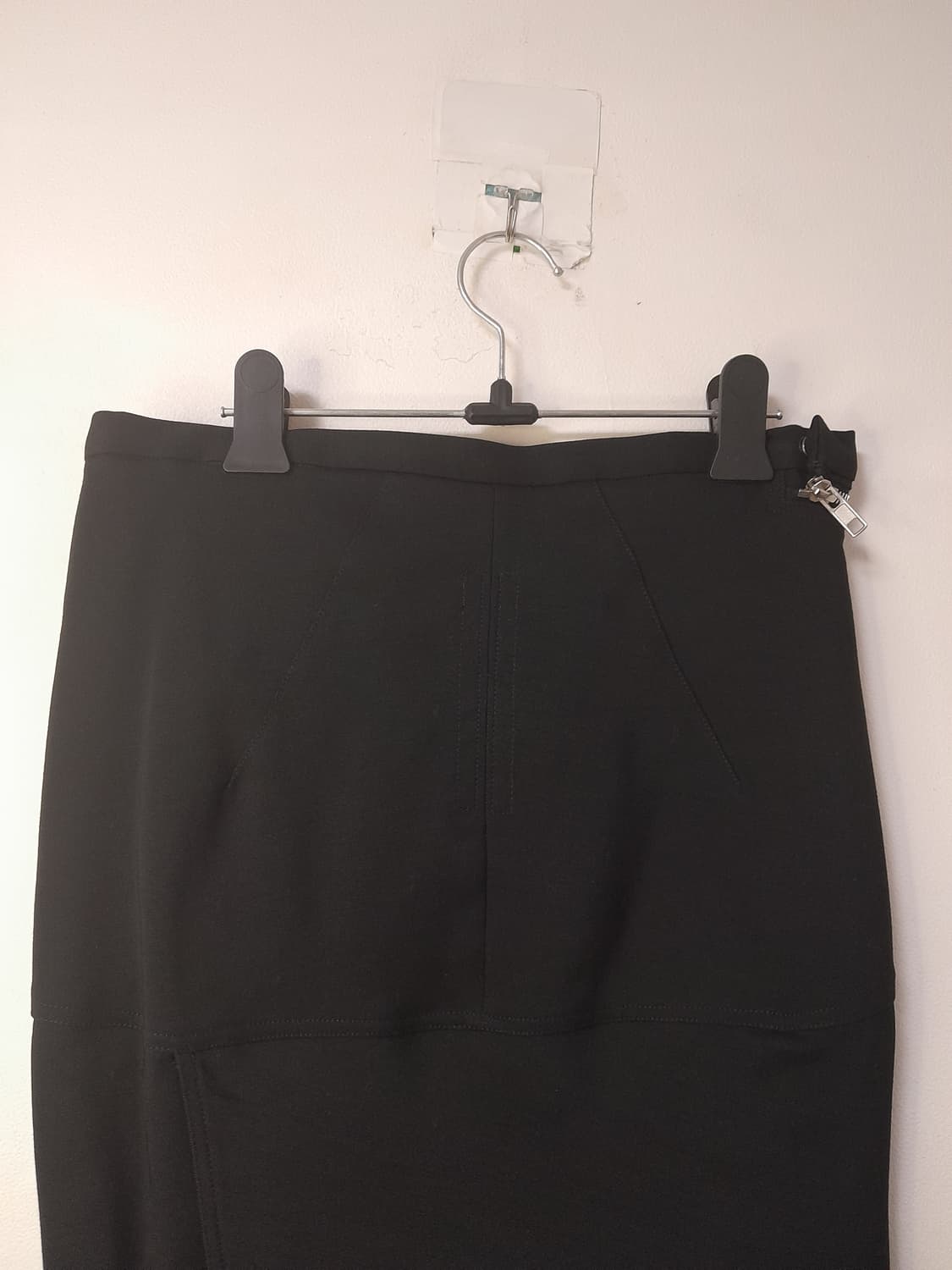 릭오웬스 울실크 지퍼 Aircut 스커트 38 상품이미지6