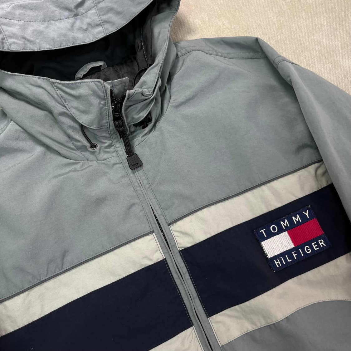 100 타미힐피거 투웨이 고프코어 바람막이 자켓  상품이미지2