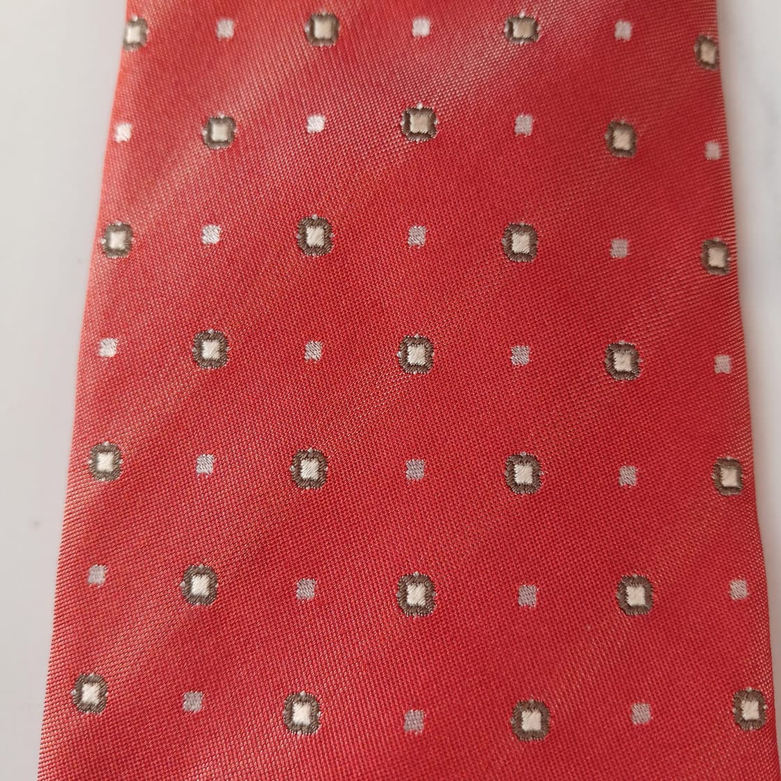 알테아 실크 오렌지 패턴 넥타이 9.2cm A등급 A19253
 상품이미지8