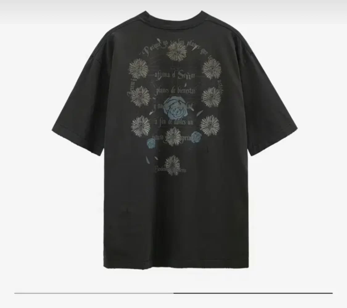 [3] 폴리테루 플로럴 크로스 티 유즈드 차콜 상품이미지1