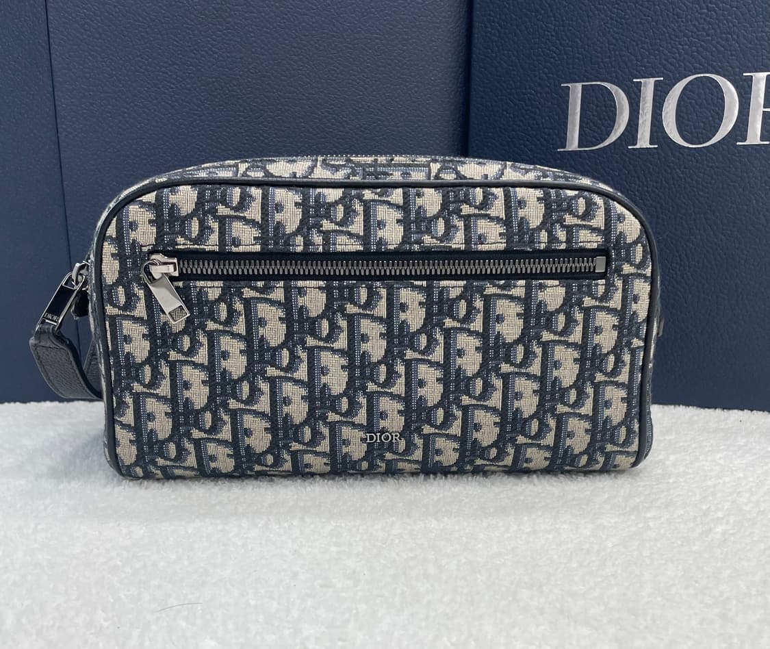 [ S급 ] 디올 오블리크 자카드 토일레트리 돕키트  상품이미지1