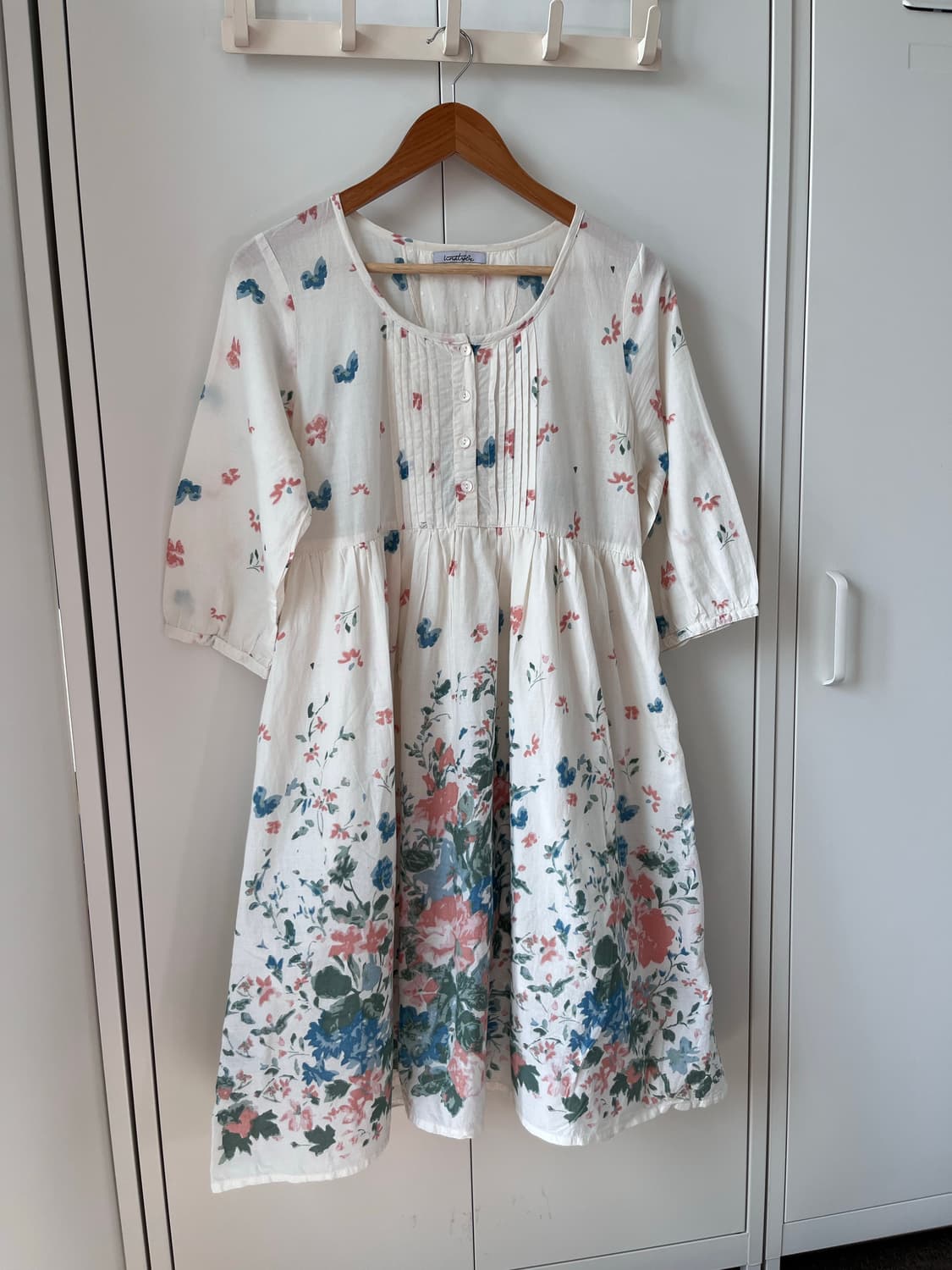 Vintage 꽃패턴 핀턱 원피스 상품이미지5