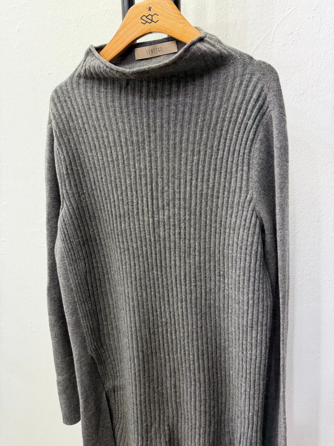 정품) 르베이지 여성 캐시미어 골지 니트 88-94-155 상품이미지3