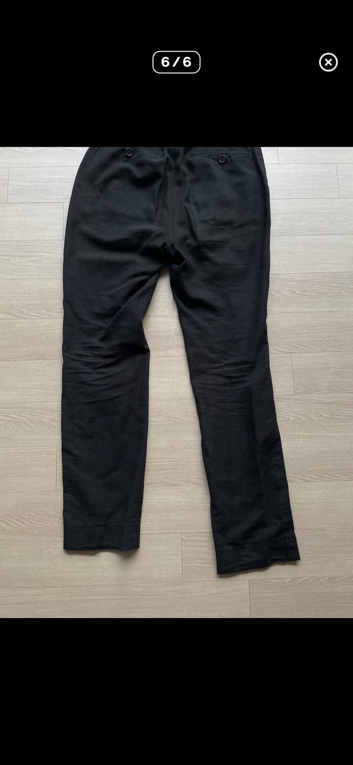 투빌더스하우스 스탠다드 01 린넨 코튼 팬츠 블랙 s 상품이미지6