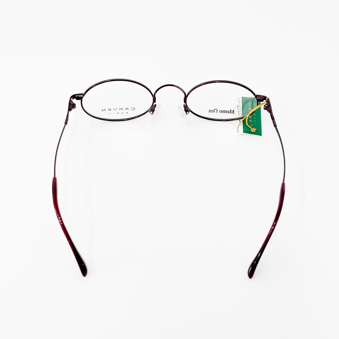 키지클럽 CARVEN 버건디 오벌 데드스탁 빈티지안경 상품이미지4