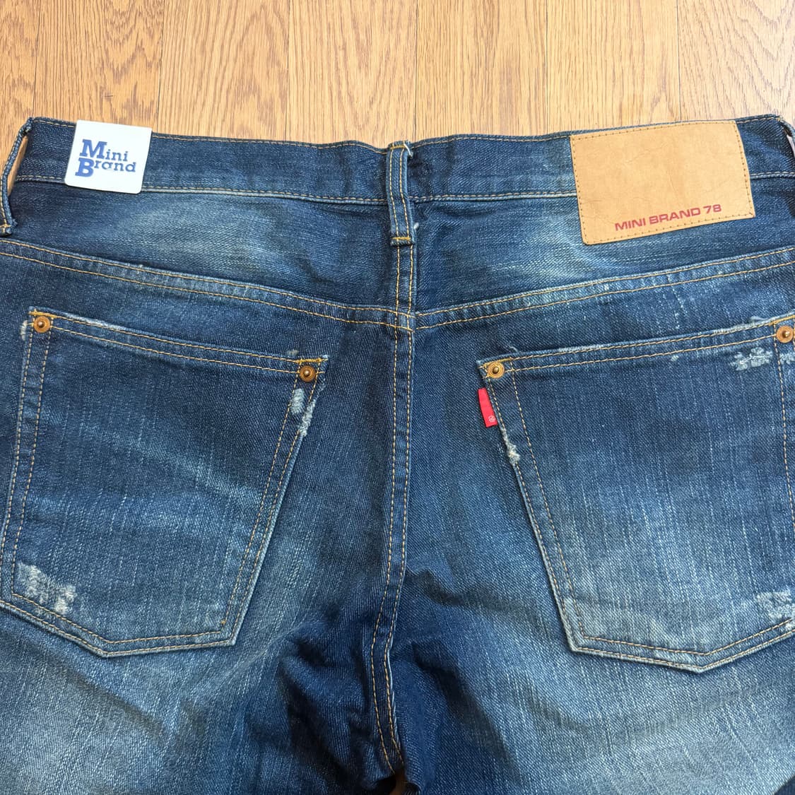 MINI Brand 78 워싱 데미지 데님팬츠 XL 상품이미지4