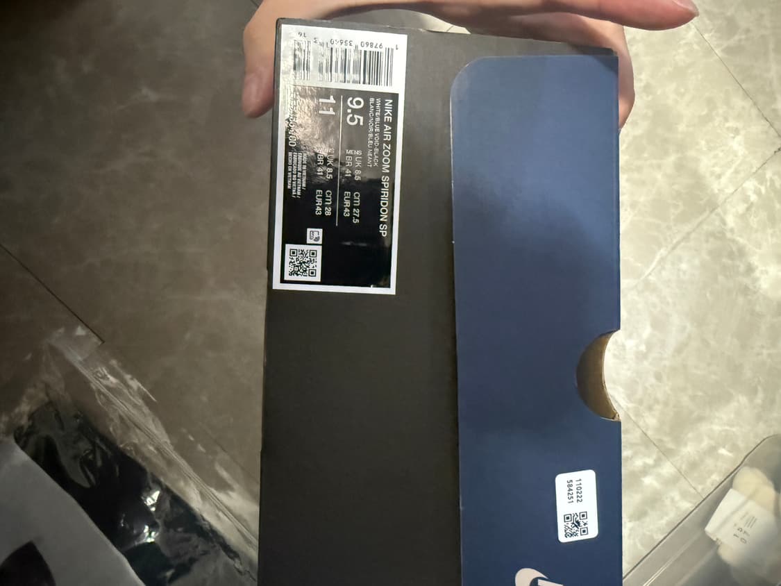 275사이즈 나이키 프라그먼트 에어 줌 스피리돈 블루 보이드 상품이미지8