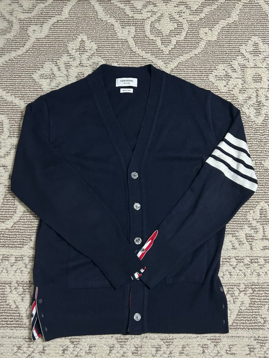 톰브라운 정품 여성 네이비 가디건 상품이미지1