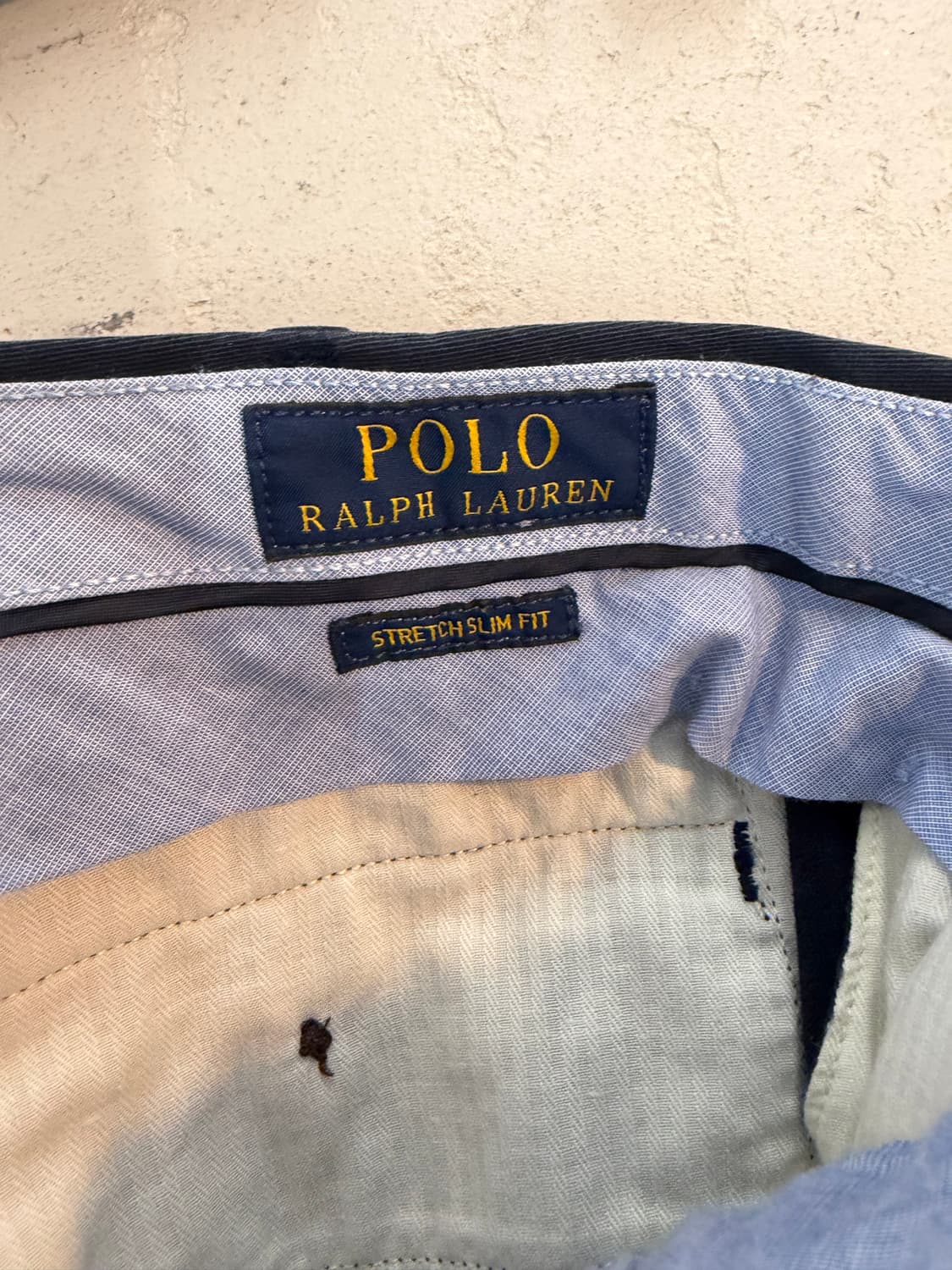 폴로 네이비 면바지 남성 정장 바지 34 상품이미지3