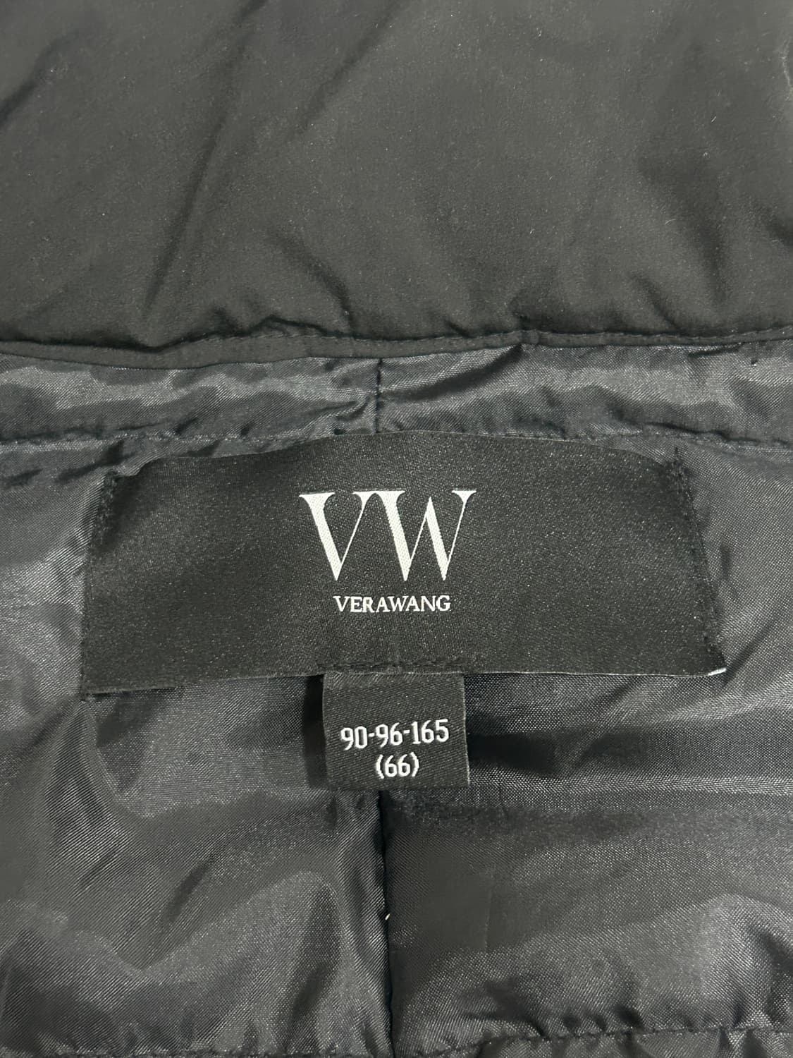 베라왕 VW 구스다운 벨티드 롱 패딩코트 66 블랙 상품이미지6