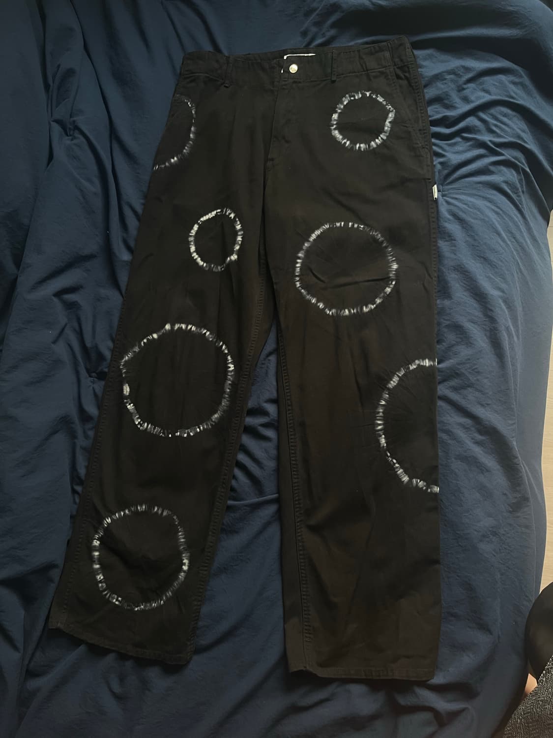예스아이씨 Tie Dyed Pants Black L 상품이미지2