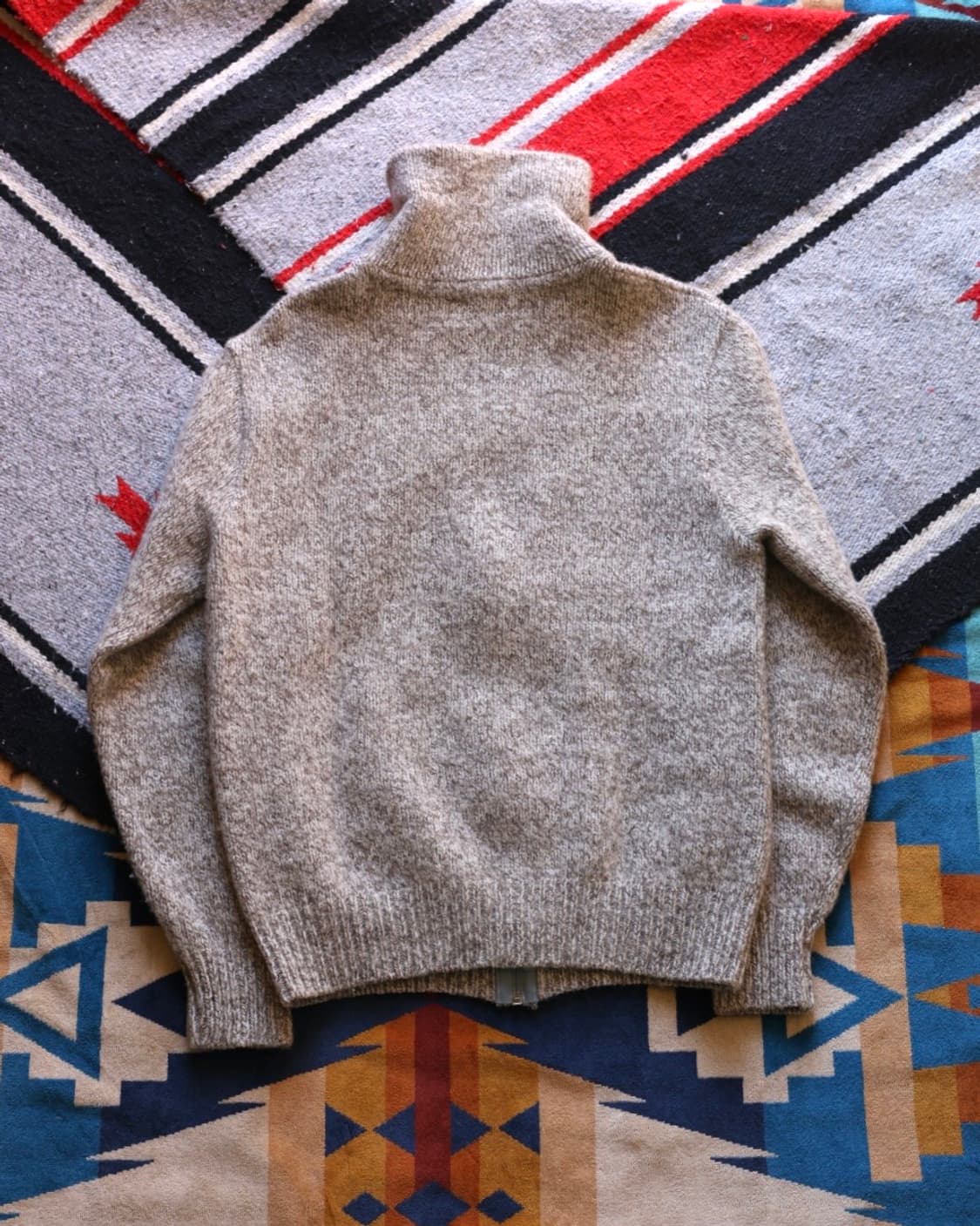 엘엘빈 80s 하이넥 울 니트 가디건 상품이미지8