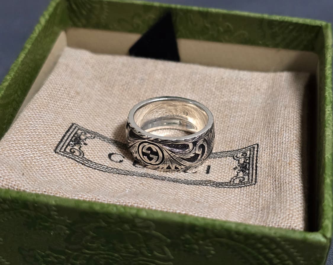 구찌 펠린 헤드 실버링 19호 상품이미지3