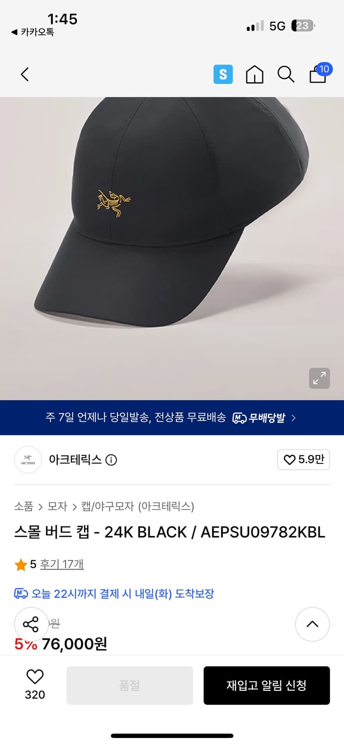 아크테릭스 모자 상품이미지3