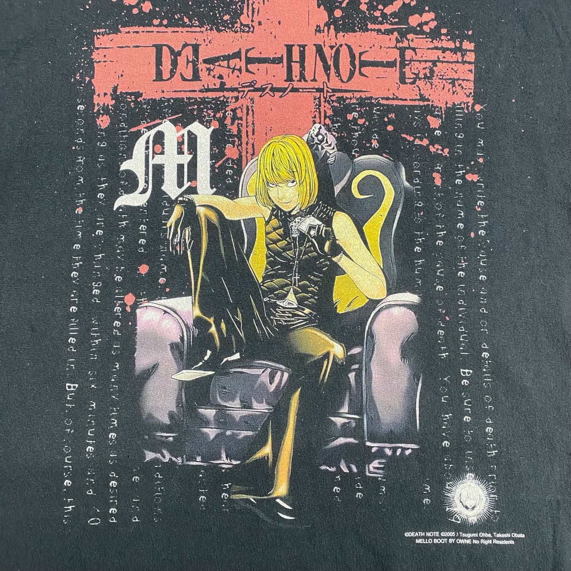 데스노트 멜로 부틀렉 애니메이션 티셔츠 상품이미지5