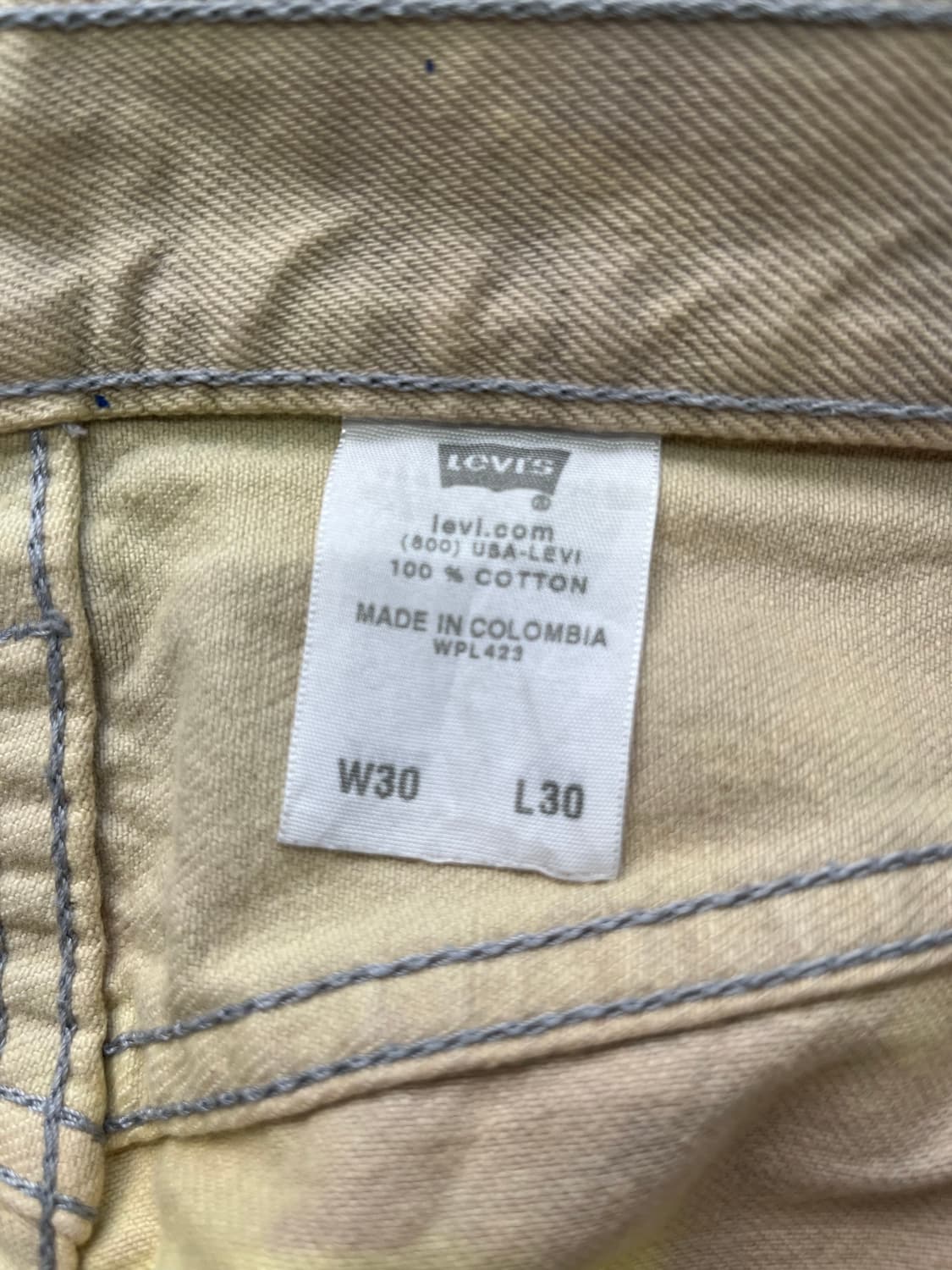 리바이스 501 커스텀 페인팅 데님 / W30 L30 상품이미지5