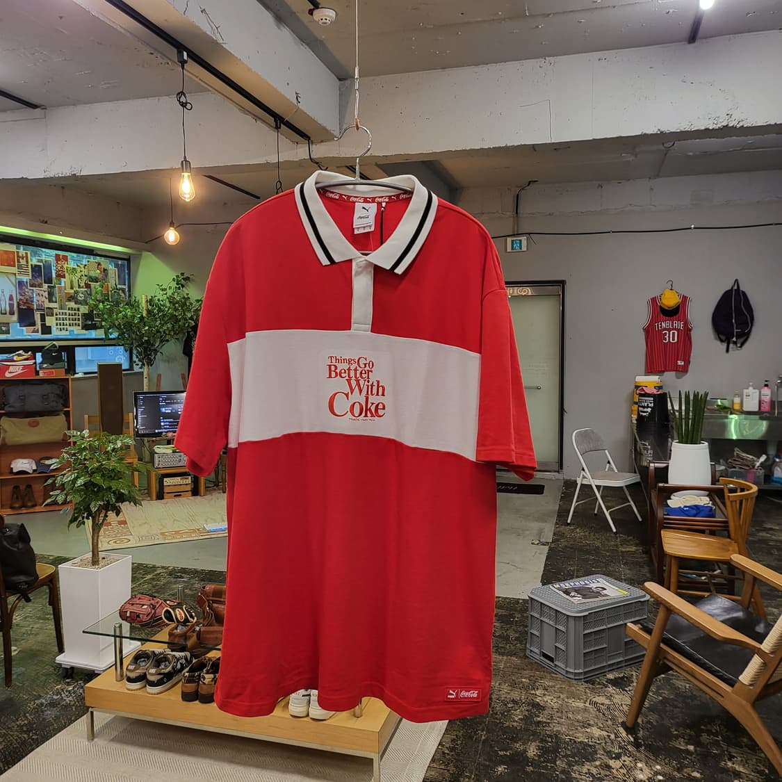 푸마 X 코카콜라  PK 티셔츠 (XL) 상품이미지2