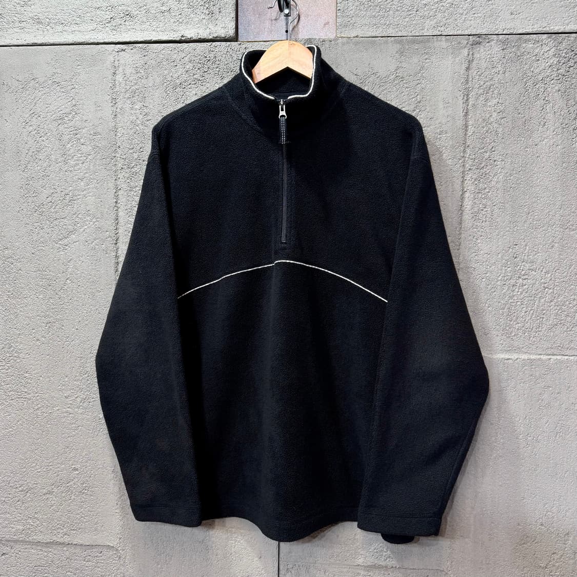 갭 GAP 블랙 하프 집업 후리스 (L)   상품이미지1