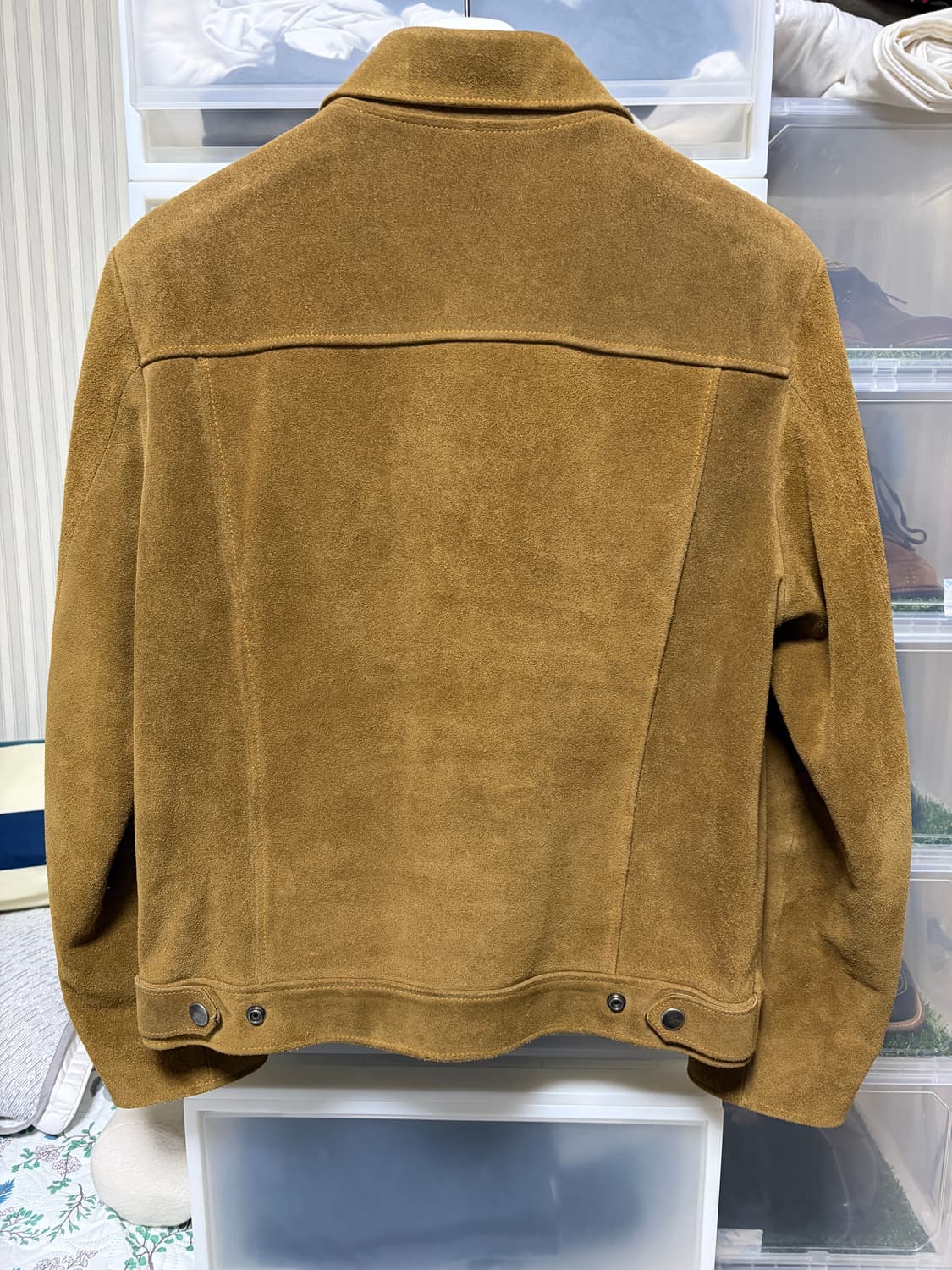 산드로 스웨이드 트러커 가죽 자켓 상품이미지2