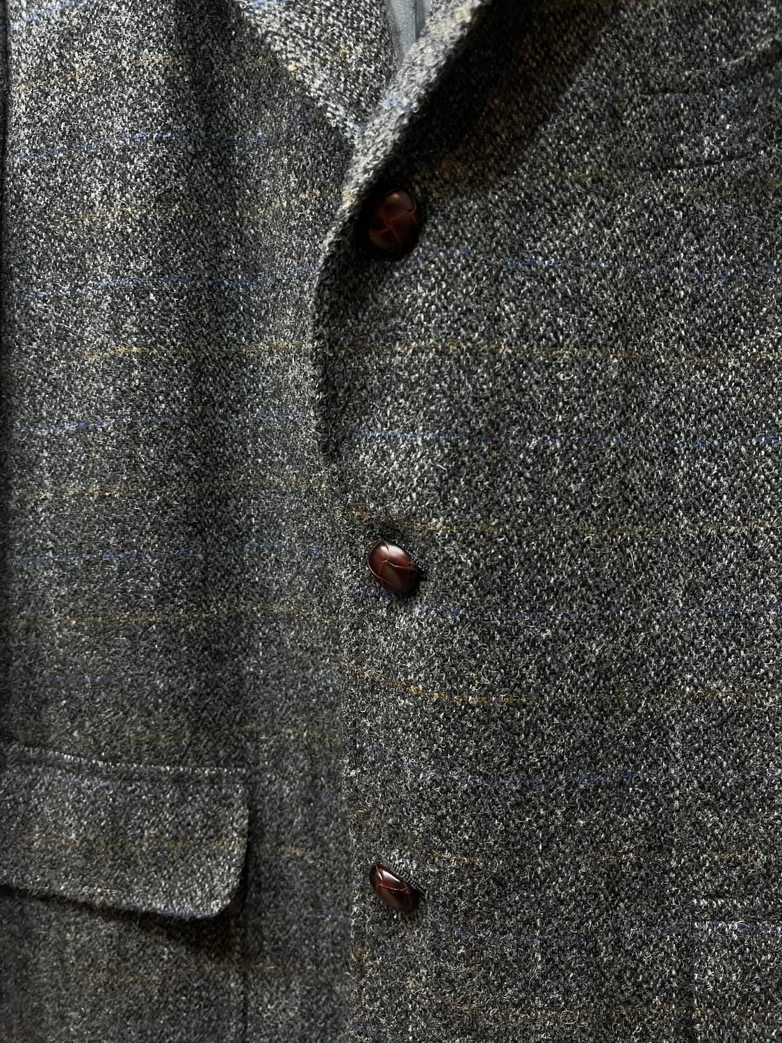 제이프레스 헤리스 트위드 울 블레이저 자켓 Made in JAPAN 상품이미지5