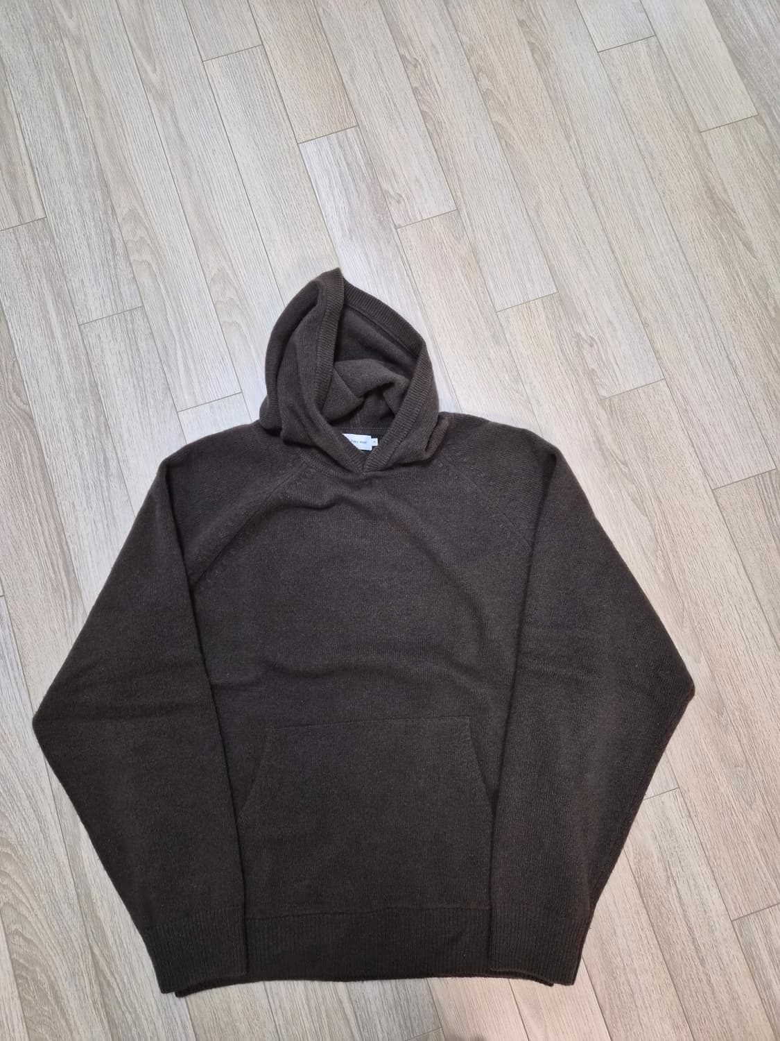 스테디에브리웨어 sew 코지 울 캐시 후드 니트 브라운 3 상품이미지1