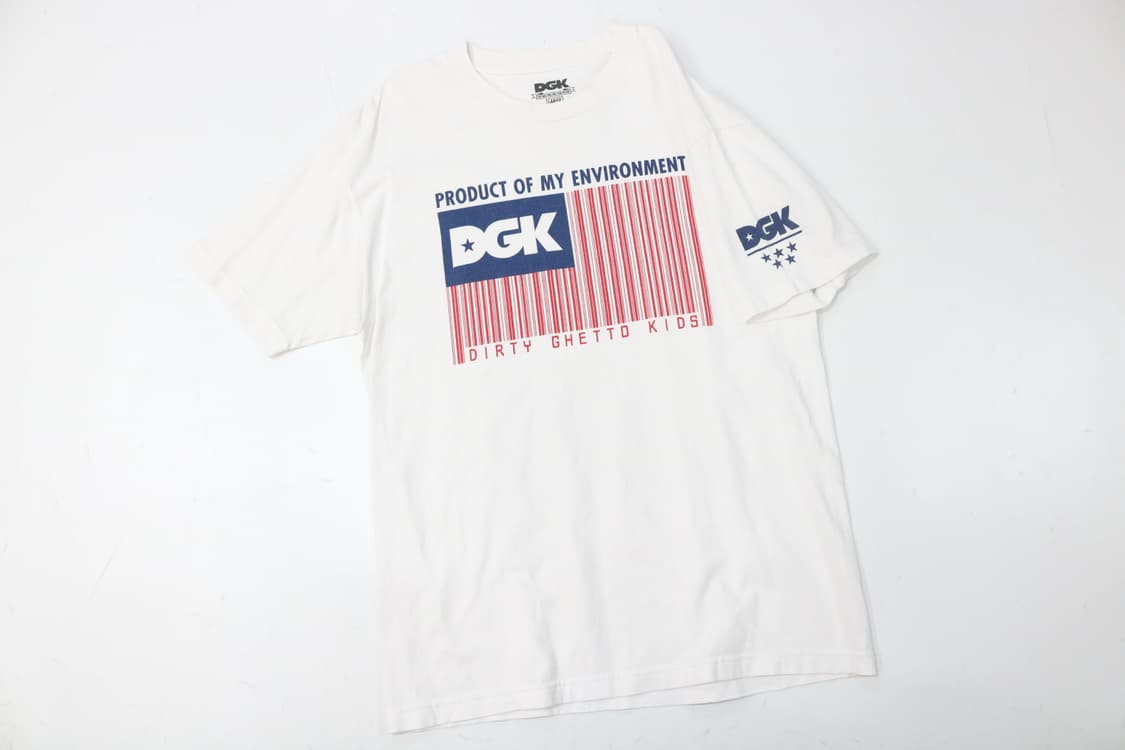 DGK 디지케이 성조기 바코드 그래픽 반팔 티셔츠 (L) 상품이미지3