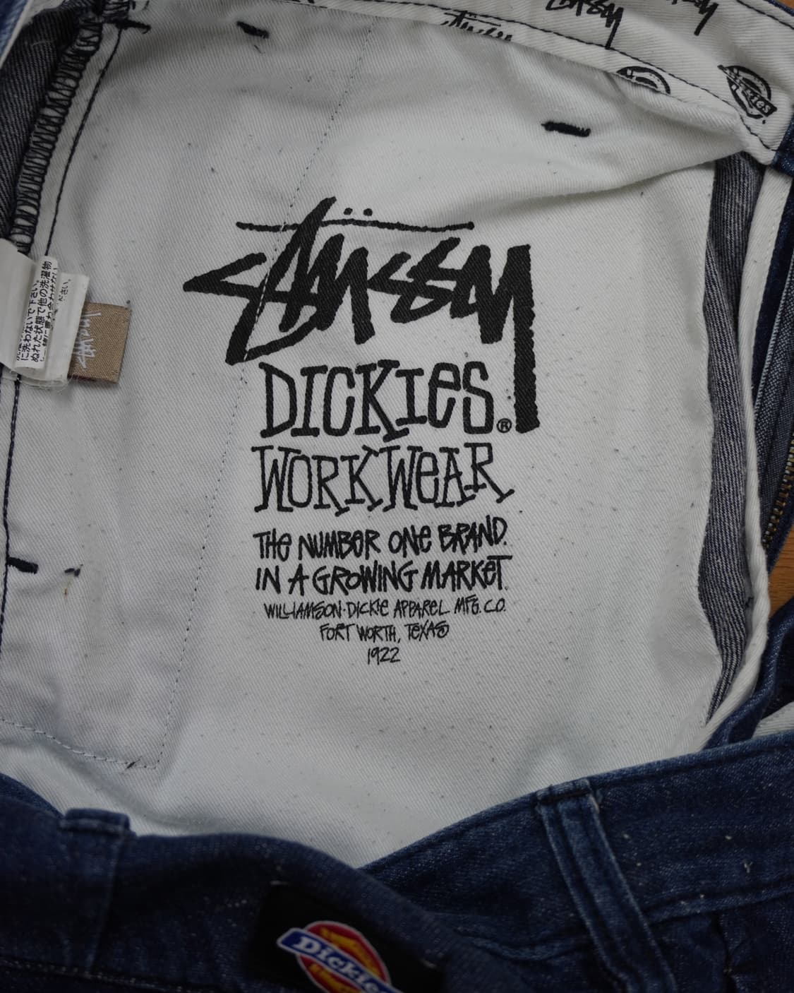 스투시x디키즈 14S/S 데님린넨 크롭팬츠 상품이미지5