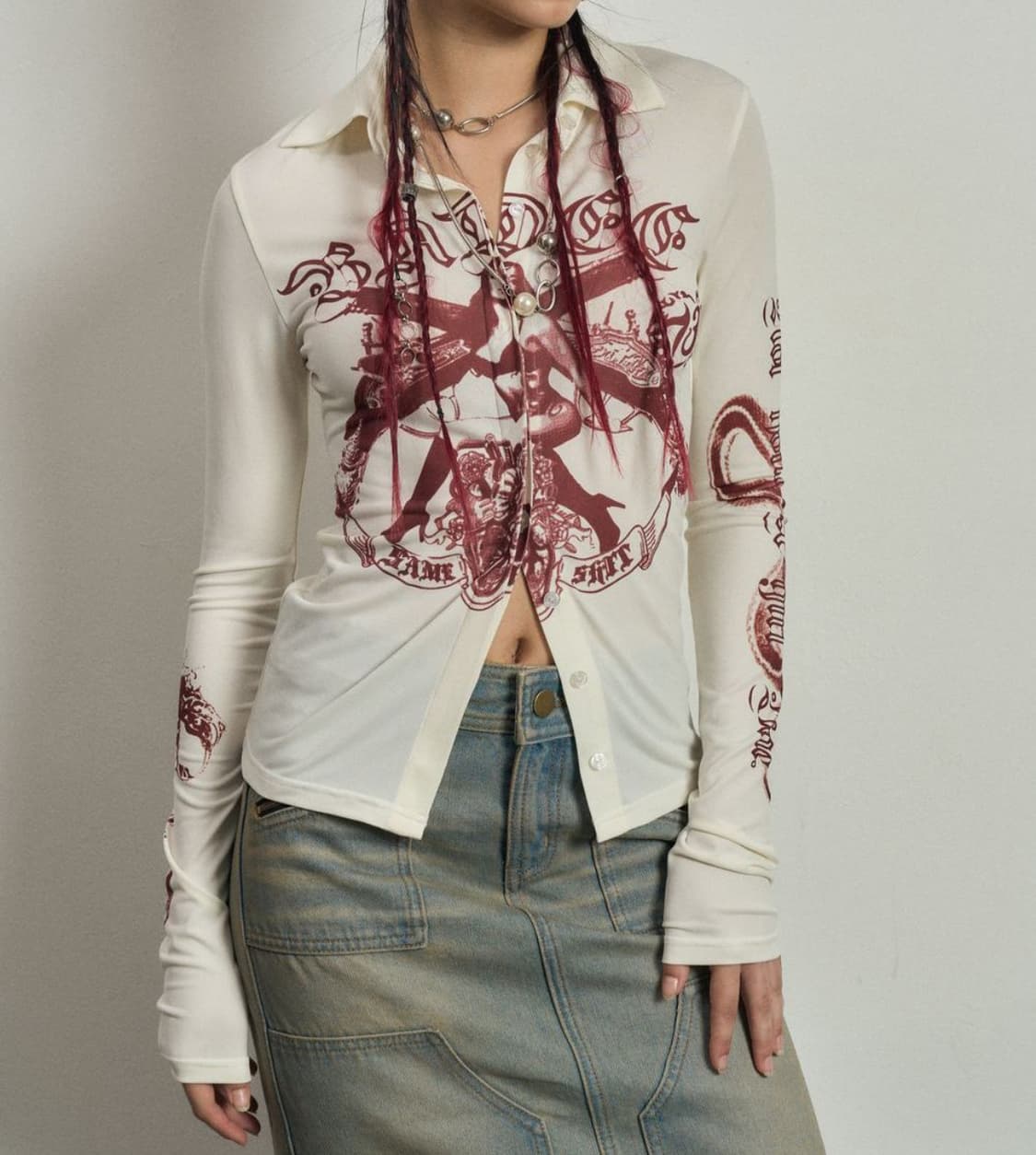 배디 SPELLBOUND DTP SHIRT CREAM 상품이미지1