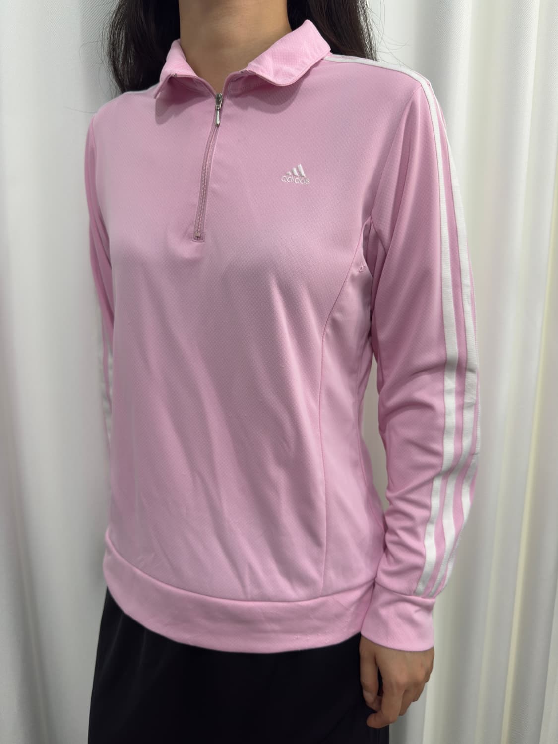 adidas pink line jersey top 상품이미지2