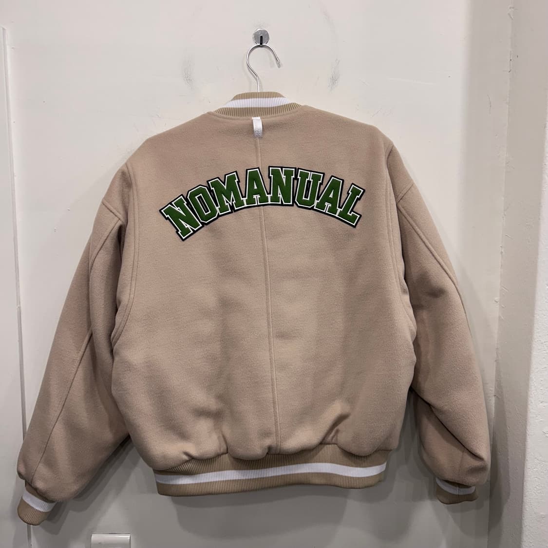 노매뉴얼 NM 와펜 이너퀼팅 울 스타디움 자켓 상품이미지5